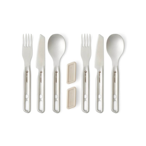 [ACK036021-121802] Sea To Summit Detour Stainless Steel Cutlery Set - [2P] [6 Piece]