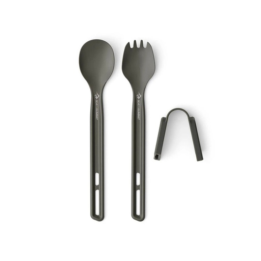 [ACK034021-121703] Sea To Summit Frontier UL Cutlery Set - [2 Piece] Long Handle Spoon and Spork