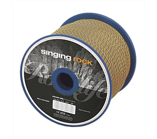 [L0061YG10] Singing Rock ACCESSORY CORD 6 mm Yellow