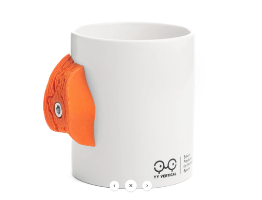 [YY MUG ORANGE] Puodelis  YY Vertical Climbing Mug - Orange